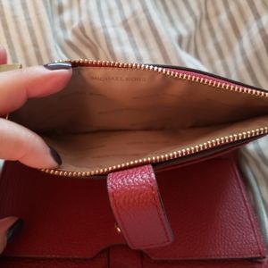 Michael kors double zip wristlet